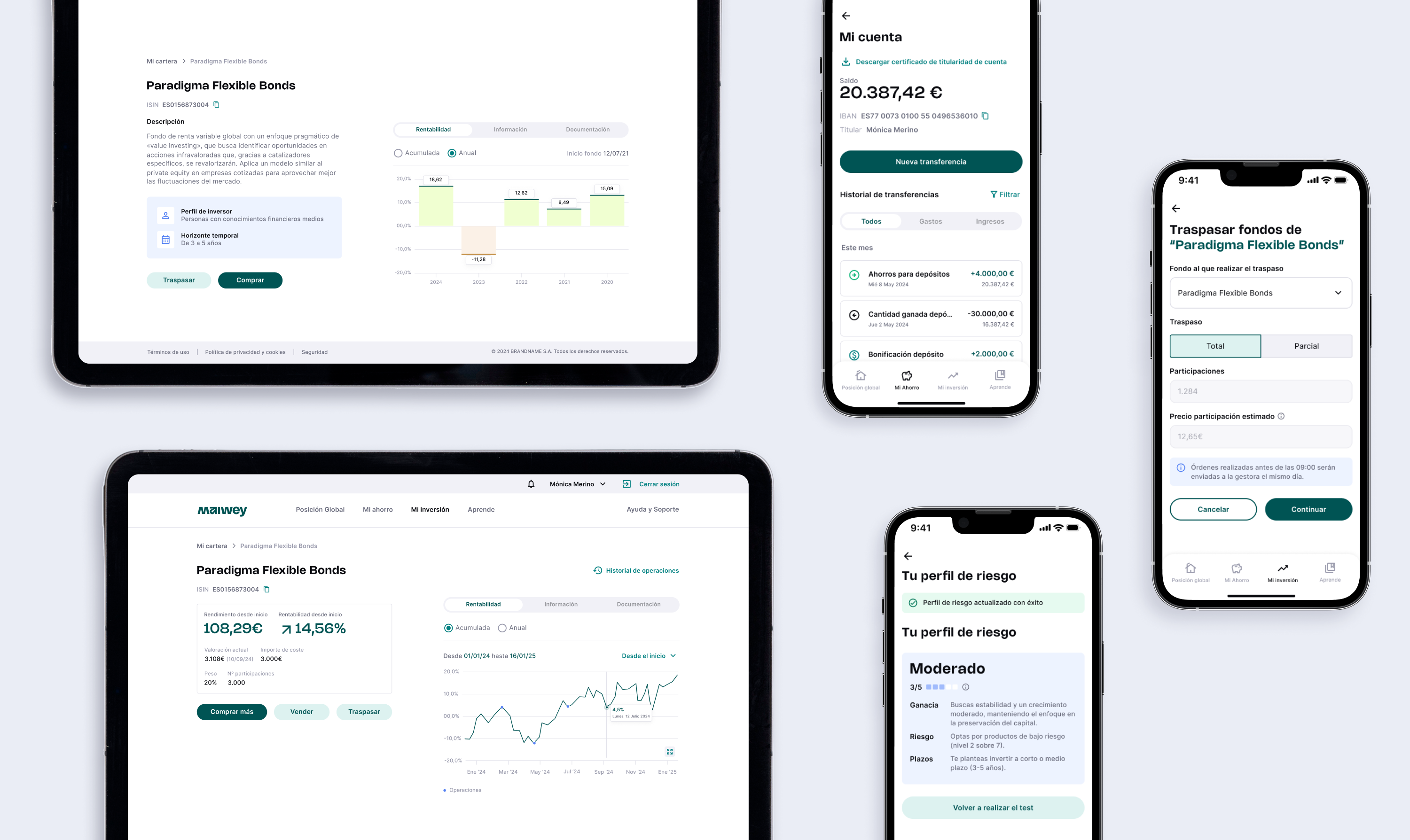 Maiwey — investment dashboard across devices